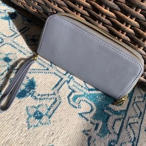 Grey Wristlet Wallet